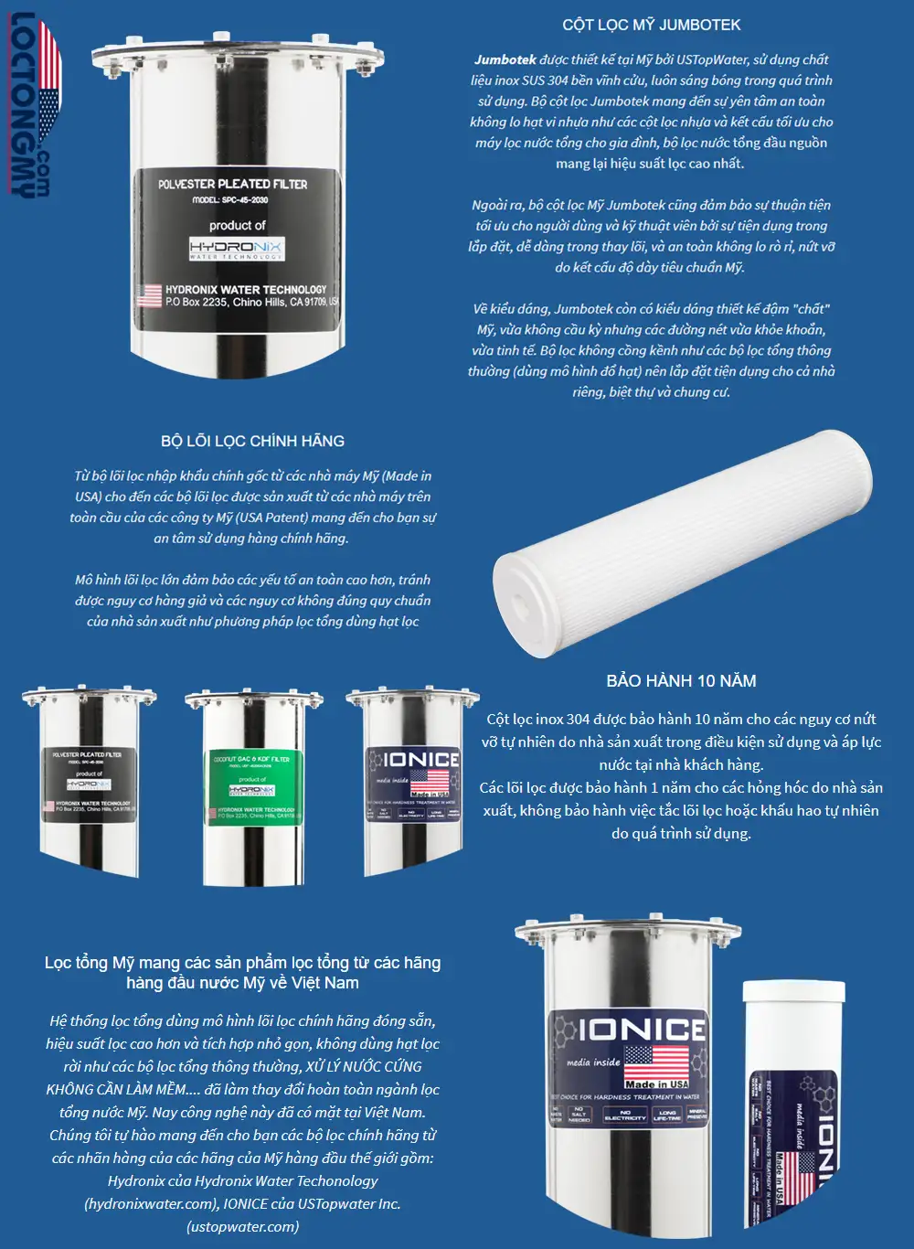 CỘt LỌc Jumbotek – ThiẾt KẾ BỞi Ustopwater – Usa