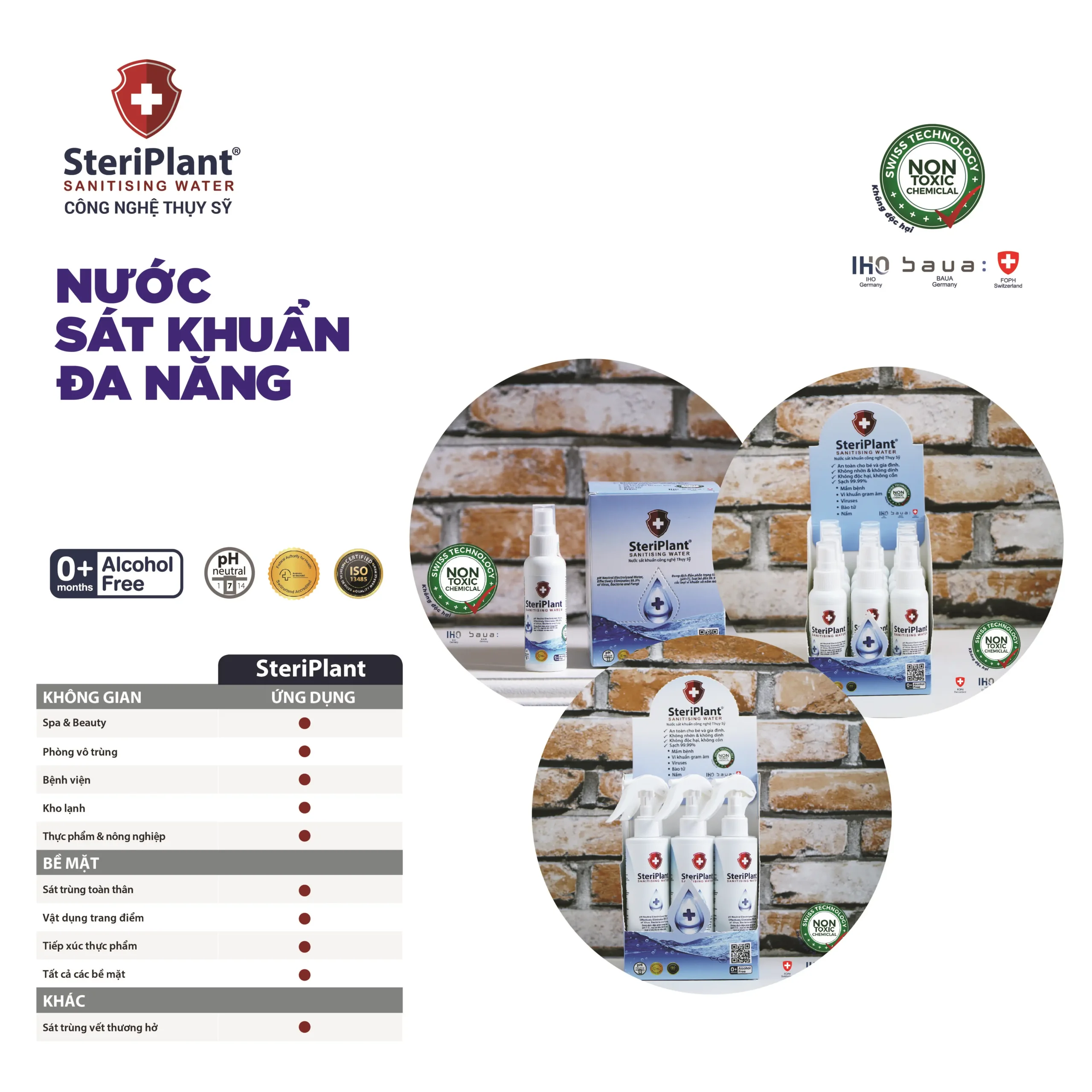 Ứng Dụng Nước Sát Khuẩn Steriplant - 1Mall.vn