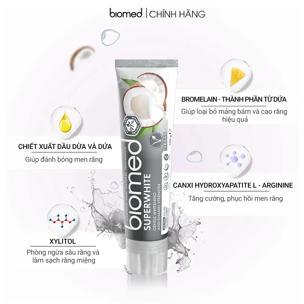 Kem đánh răng Biomed Superwhite