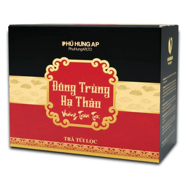 Trà túi lọc Đông Trùng Hạ Thảo hộp 80g (Phú Hưng AP) chính hãng giá tốt - 1Shop.com.vn