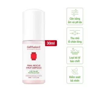 Cell Fusion C Expert – Tinh chất chăm sóc da nhờn mụn Final Rescue Syrup Ampoule - 1Shop.com.vn
