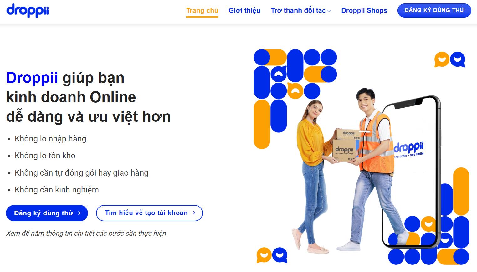 Hướng dẫn đăng ký làm đại lý Droppii chính thức 2023