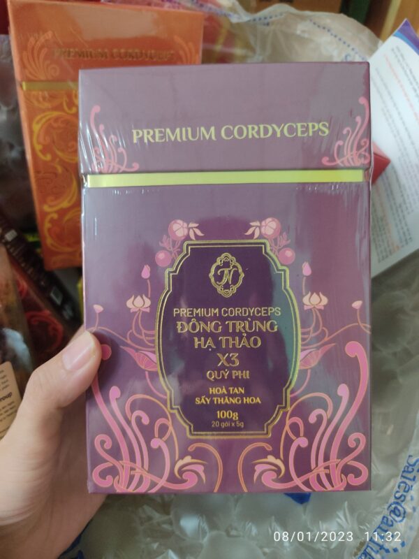 Hình ảnh thực tế Thành phần và cách dùng Đông Trùng Hạ Thảo X3 Quý Phi - 1Shop.com.vn