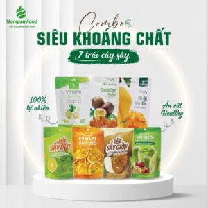 Combo Siêu khoáng chất 7 loại trái cây sấy [Nông Lâm Food] - 1Shop.com.vn