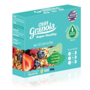 Ngũ Cốc Dòng Super Healthy mix hạt trái cây 250g - OHH Granola –