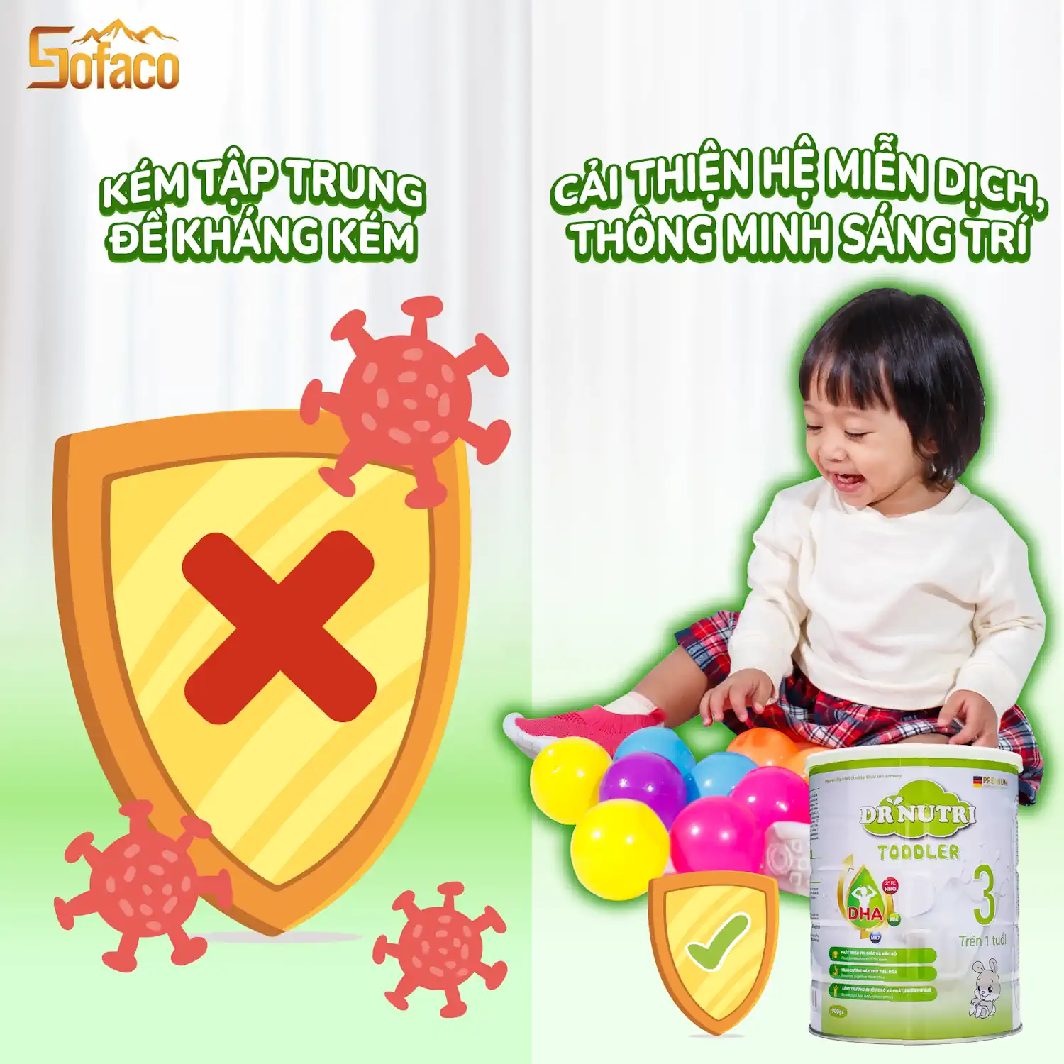 Dr Nutri Toddler - Cải Thiện Hệ Miễn Dịch, Thông Minh Sáng Trí