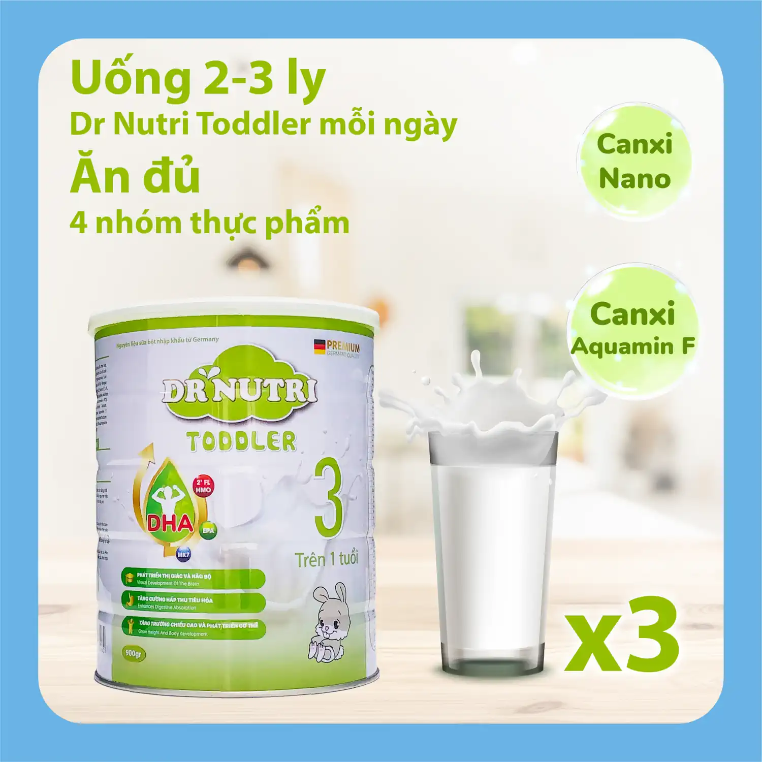 Nano Canxi – Công Nghệ Tiên Tiếp Giúp Bé Yêu Tối ưu Hấp Thu Canxi Trong Sữa Dr Nutri Toddler