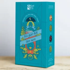 Trà Gạo Lứt Tim Sen chính hãng giá rẻ 19 gói x 20g - Quê Tôi Group - 1Shop.com.vn