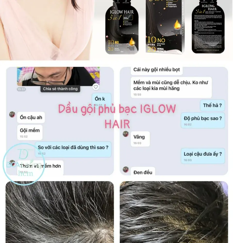 feedback iglow hair - review iglow hair - iglow hair có tốt không - iglow hair có hiệu quả không - 1shop.com.vn - 10