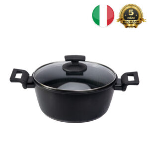 Nồi Ý phủ kim cương chính hãng giá rẻ 24cm - Kuchen - 1Shop.com.vn