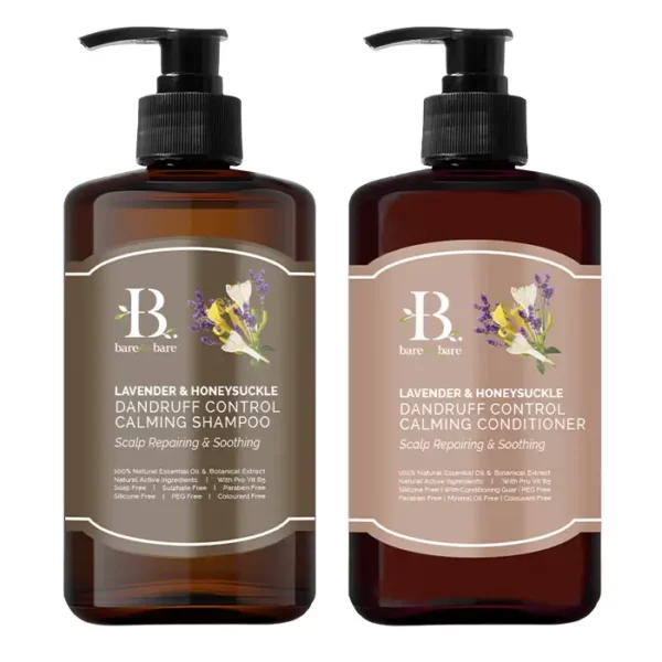 Bộ chăm sóc tóc Bare For Bare Sạch gàu - Lavender & Honeysuckle (Làm dịu và kiểm soát gàu) - 1Shop.com.vn