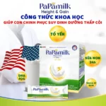 Sữa Papamilk Height And Gain Trẻ Em Chứa Tổ Yến Và Sữa Non Hộp 14 Gói - Sữa Tăng Cân Và Chiều Cao Cho Trẻ - Vkaizen - 1Shop.com.vn