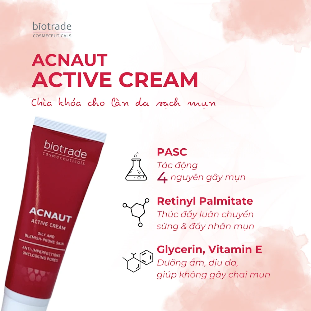 Kem Chấm Mụn Biotrade Acnaut Active Cream - Chìa Khoá Cho Làn Da Sạch Mụn - 1shop.com.vn