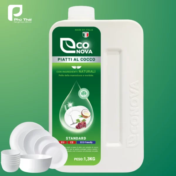 Nước Rửa Chén Thảo Mộc Dừa Già Econova Piatti Al Cocco - Phú Thái - 1Shop.com.vn