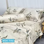 Combo Vỏ Mền Và Vỏ Gối Tencel 60s Mẫu Mùa Thu - Tân Phát - 1Shop.com.vn