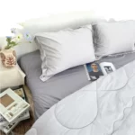 Ga Trải Giường Drap Tencel 60s Màu Xám - Tân Phát - 1Shop.com.vn