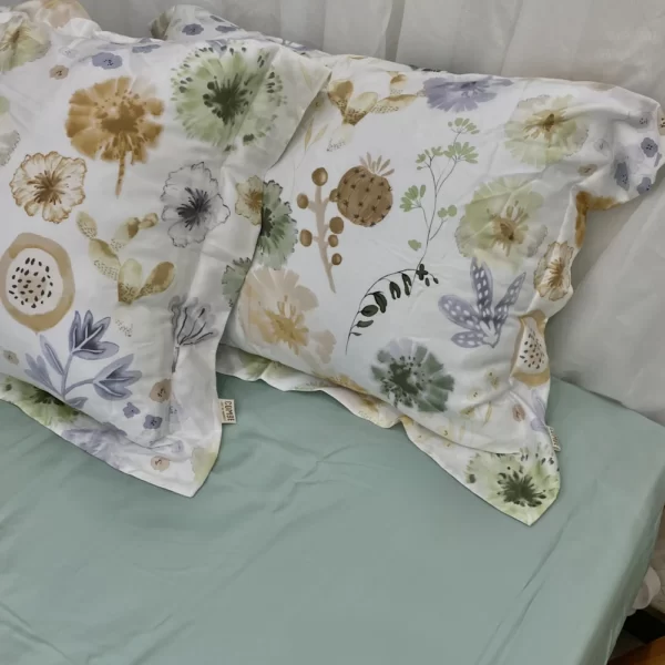 Ga Trải Giường Drap Tencel 60s Màu Xanh - Tân Phát - 1Shop.com.vn