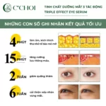 Hiệu Quả Sử Dụng Tinh Chất Dưỡng Mắt 3 Tác động C’choi - Triple Effect Eye Serum - Punar - 1Shop.com.vn