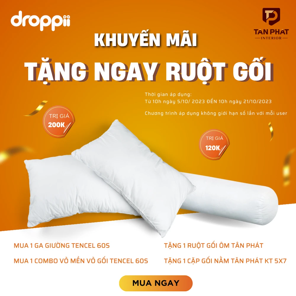 Khuyến Mãi Ga Trải Giường Drap Tencel 60s Tặng Ruột Gối - 1shop.com.vn