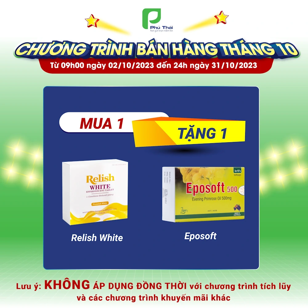 Khuyến Mãi Khi Mua Relish White Tặng Eposoft - Phú Thái - 1shop.com.vn