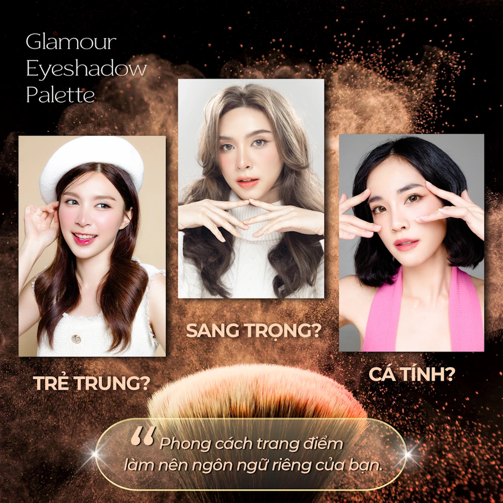 phấn mắt c'choi - Glamour Eyeshadow Palette - Đa Dạng Phong Cách Trang điểm