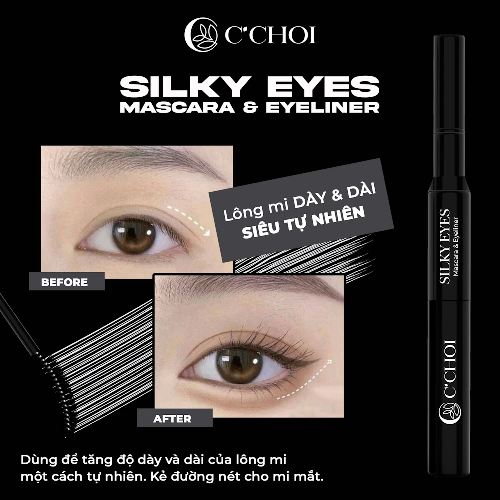 Silky Eyes - Mascara & Eyeliner - Punar - 1shop.com.vn