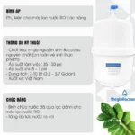Thông Số Kỹ Thuật Bình áp Nhựa Kèm Van Euromade - 1Shop.com.vn