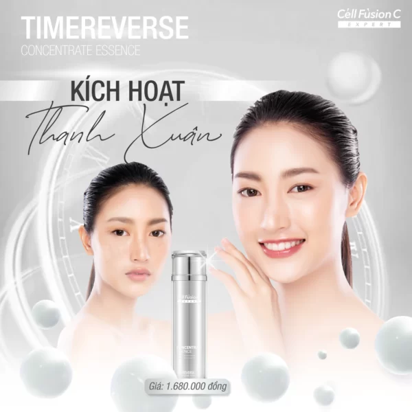 Tinh Chất Time Reverse Concentrate Essence Cell Fusion C Expert - Kích Hoạt Thanh Xuân - 1Shop.com.vn