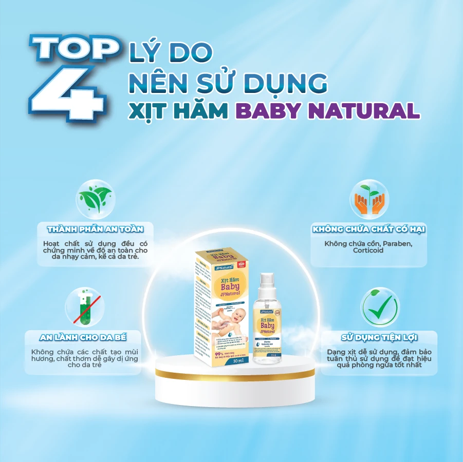 Ưu điểm Của Xịt Hăm Baby Jpnatural - 1shop.com.vn
