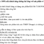 Cam Kết Hoàn Tiền 100% Nếu Khách Hàng Không Hài Lòng Với Sản Phẩm Từ Tam Food - 1Shop.com.vn