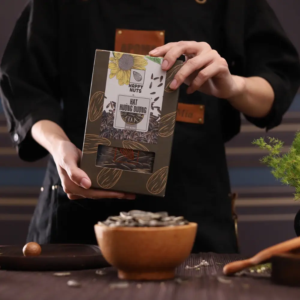 Hạt Hướng Dương Nướng Happy Nuts (nguyên Vỏ) 230g - Droppii Mall