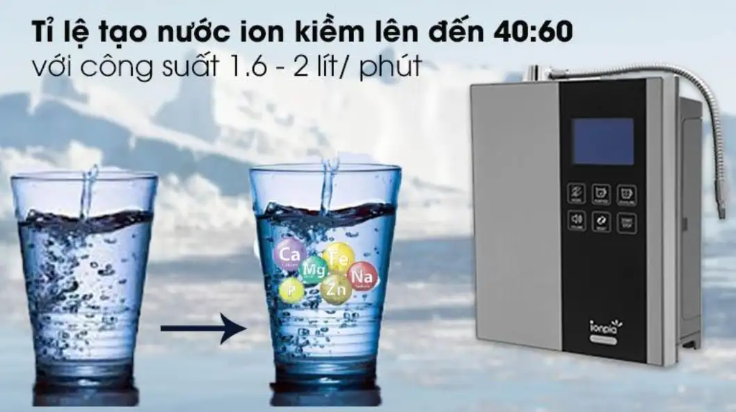 Tỉ Lệ Tạo Nước Ion Kiềm Của Ionpia