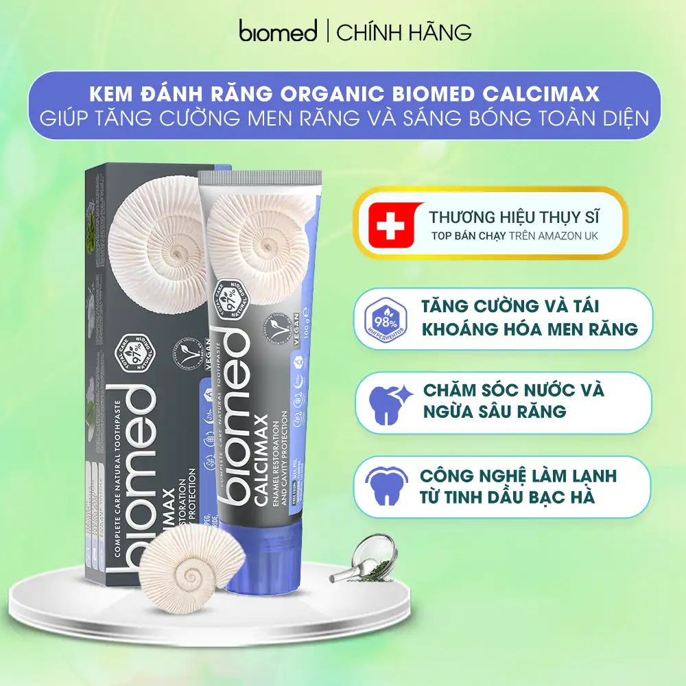 Ưu điểm Kem đánh răng Biomed Calcimax