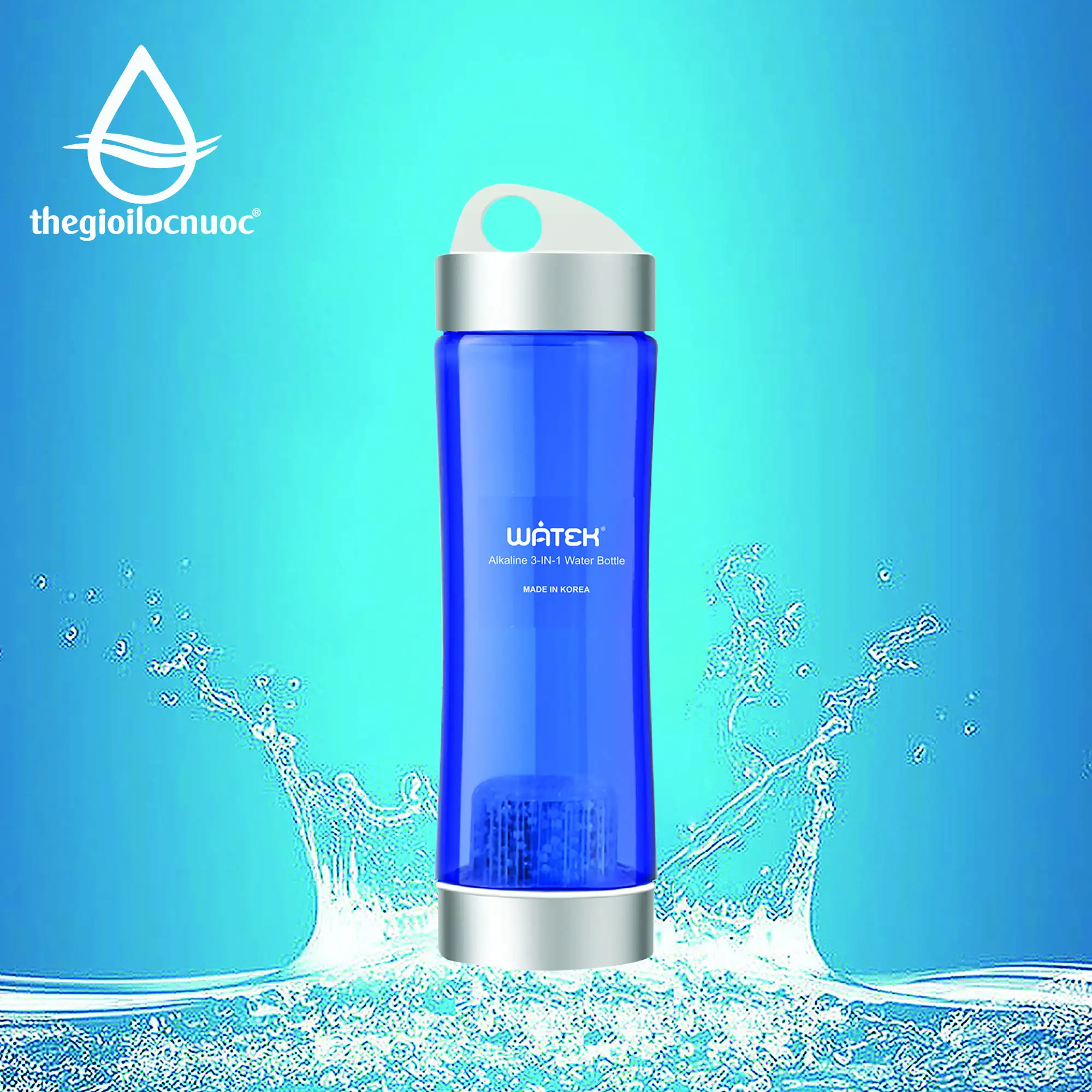 Bình lọc nước kiềm 3 trong 1 Watek, model: Alkaline 3 in 1
