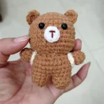 Gấu đeo balo – Đồ handmade bằng len